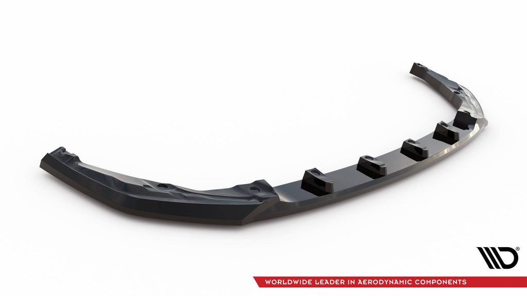 Maxton Design Street+ Spoilerlippe Front Ansatz passend für Toyota Sienna Mk4 schwarz Hochglanz