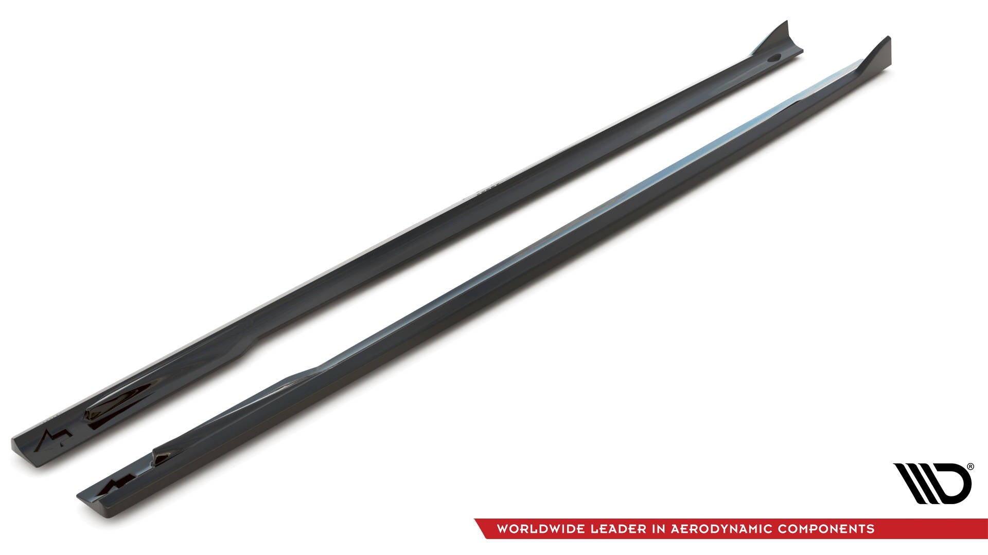 Maxton Design Street+ Seitenschweller Leisten V.2 passend für BMW 4er Gran Coupe M-Paket / M440i G26 schwarz Hochglanz
