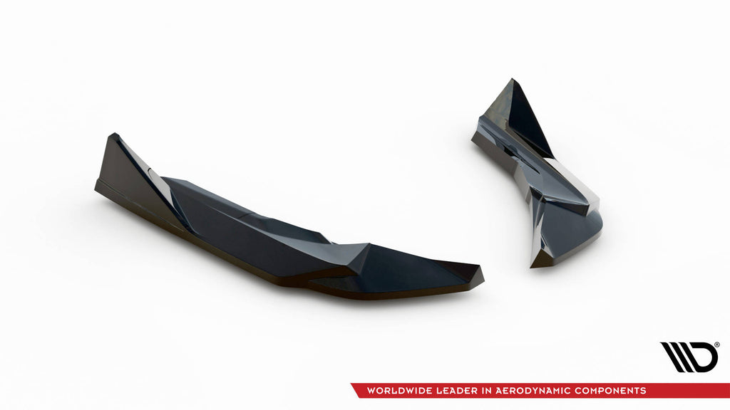 Maxton Design Heck Ansatz Flaps Diffusor V.4 passend für (Für heckansatz v.1) BMW M2 G87 schwarz Hochglanz
