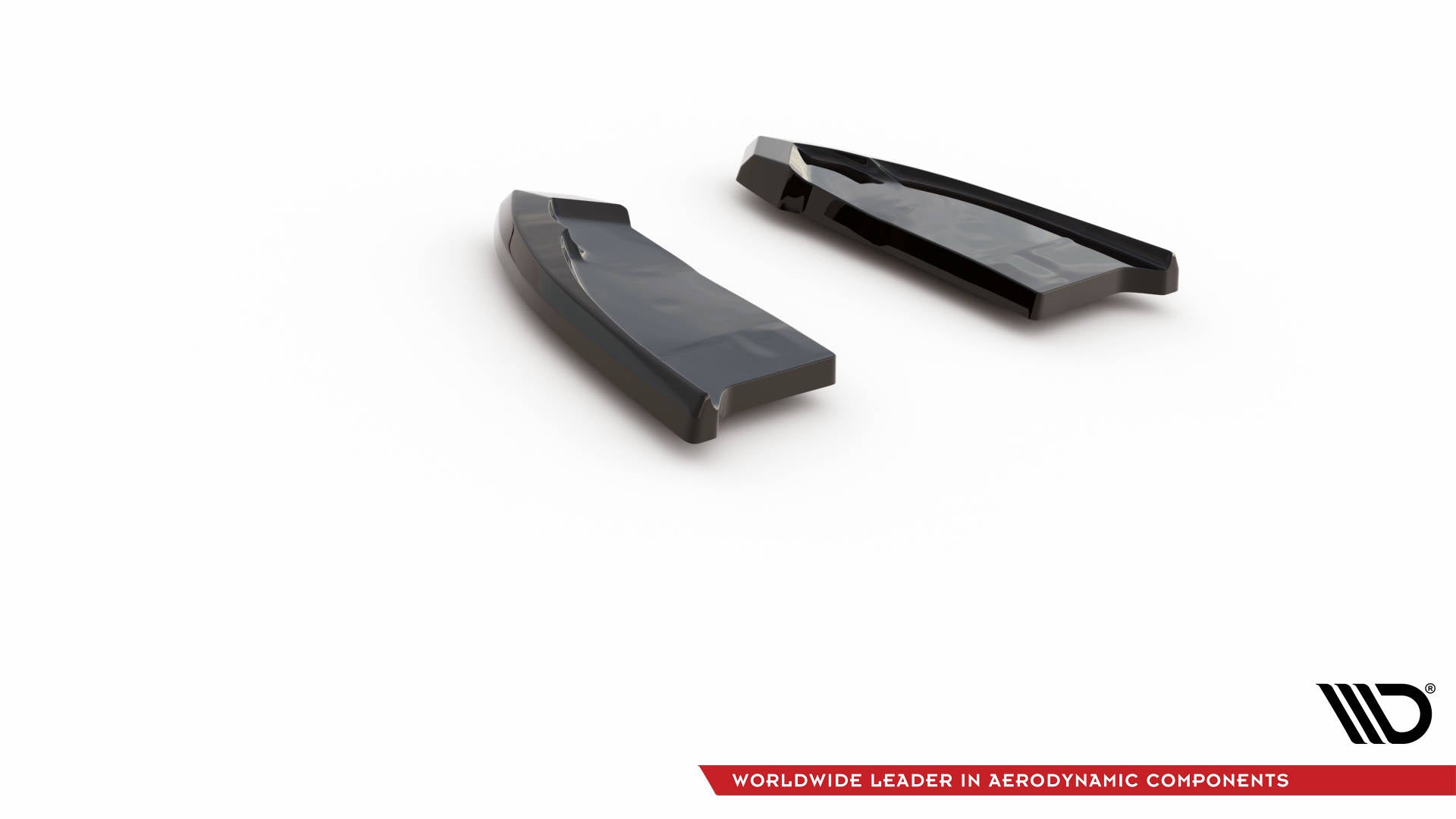 Maxton Design Heck Ansatz Flaps Diffusor passend für VW T-Roc R / R-Line Mk1 Facelift schwarz Hochglanz