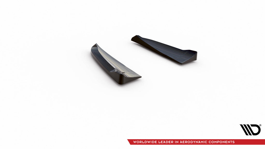 Maxton Design Heck Ansatz Flaps Diffusor passend für Porsche Cayenne Turbo / Standard Mk2 schwarz Hochglanz