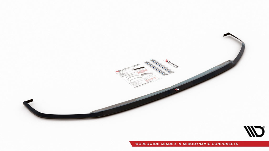 Maxton Design Street+ Spoilerlippe Front Ansatz V.3 passend für VW Polo GTI / R-line Mk6 schwarz Hochglanz