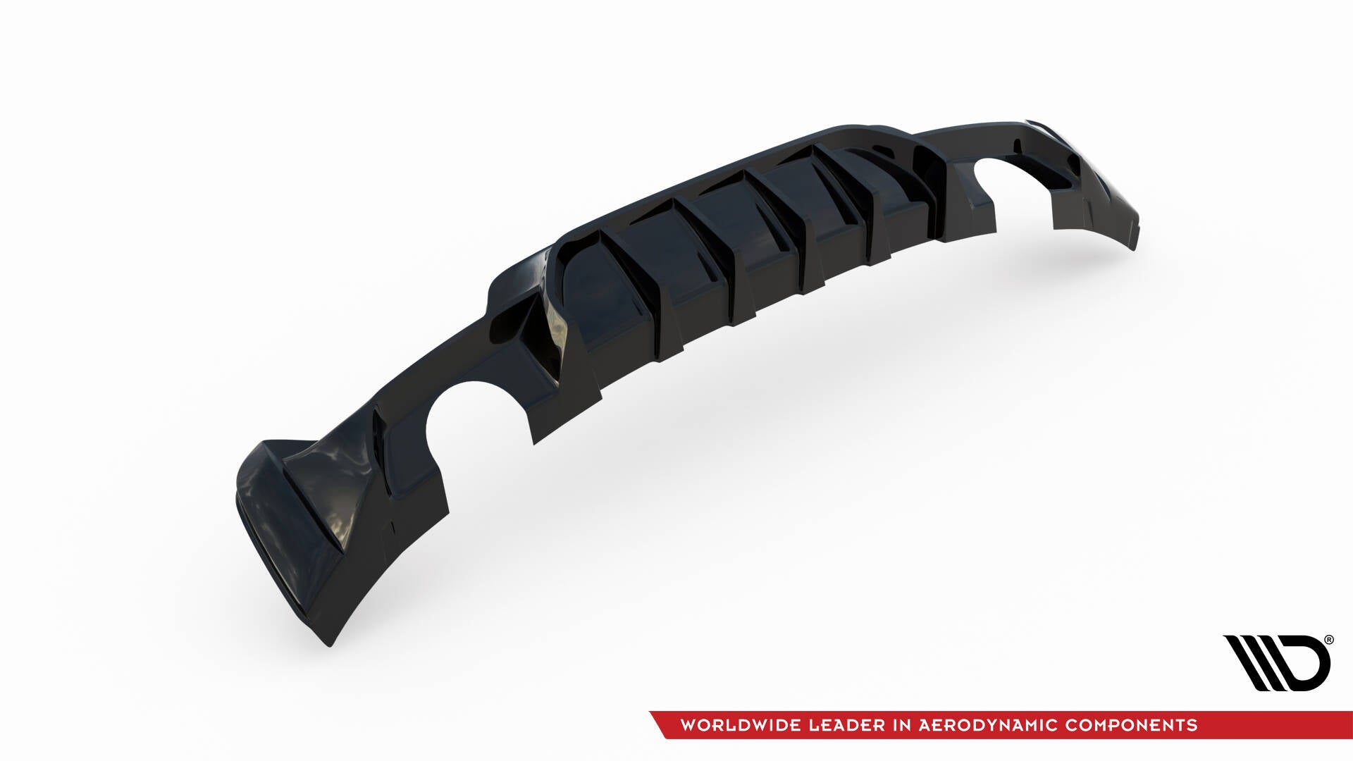 Maxton Design Diffusor Heck Ansatz passend für BMW 4er Coupe / Gran Coupe / Cabrio M-Paket F32 / F36 / F33 (Einzelauspuff li. re.)