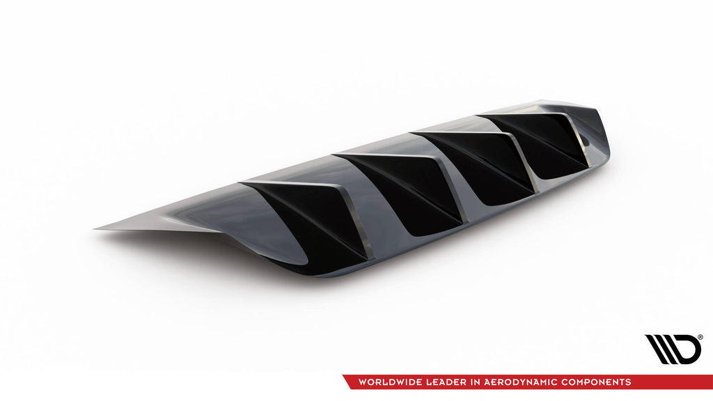 Maxton Design Diffusor Heck Ansatz passend für BMW M6 Gran Coupe / Coupe / Cabriolet F06 / F13 / F12 schwarz Hochglanz