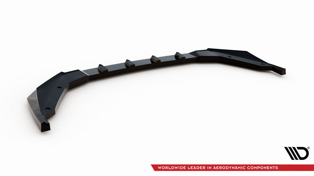 Maxton Design Street+ Spoilerlippe Front Ansatz passend für Peugeot 408 Mk1 schwarz Hochglanz