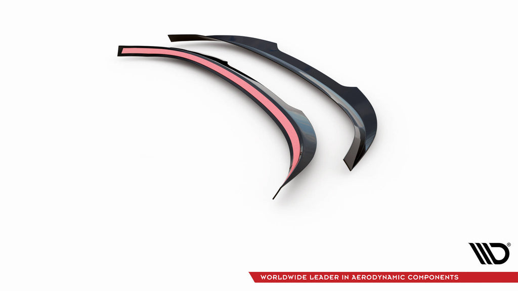 Maxton Design Spoiler CAP V.2 passend für VW Scirocco R Mk3 schwarz Hochglanz