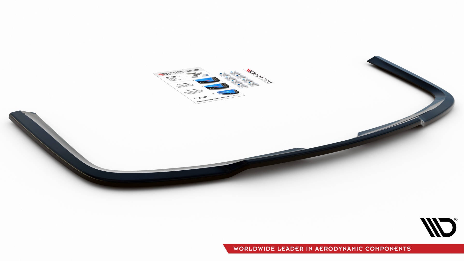 Maxton Design Mittlerer Diffusor Heck Ansatz für Volkswagen Caddy Long Mk3 Facelift schwarz matt