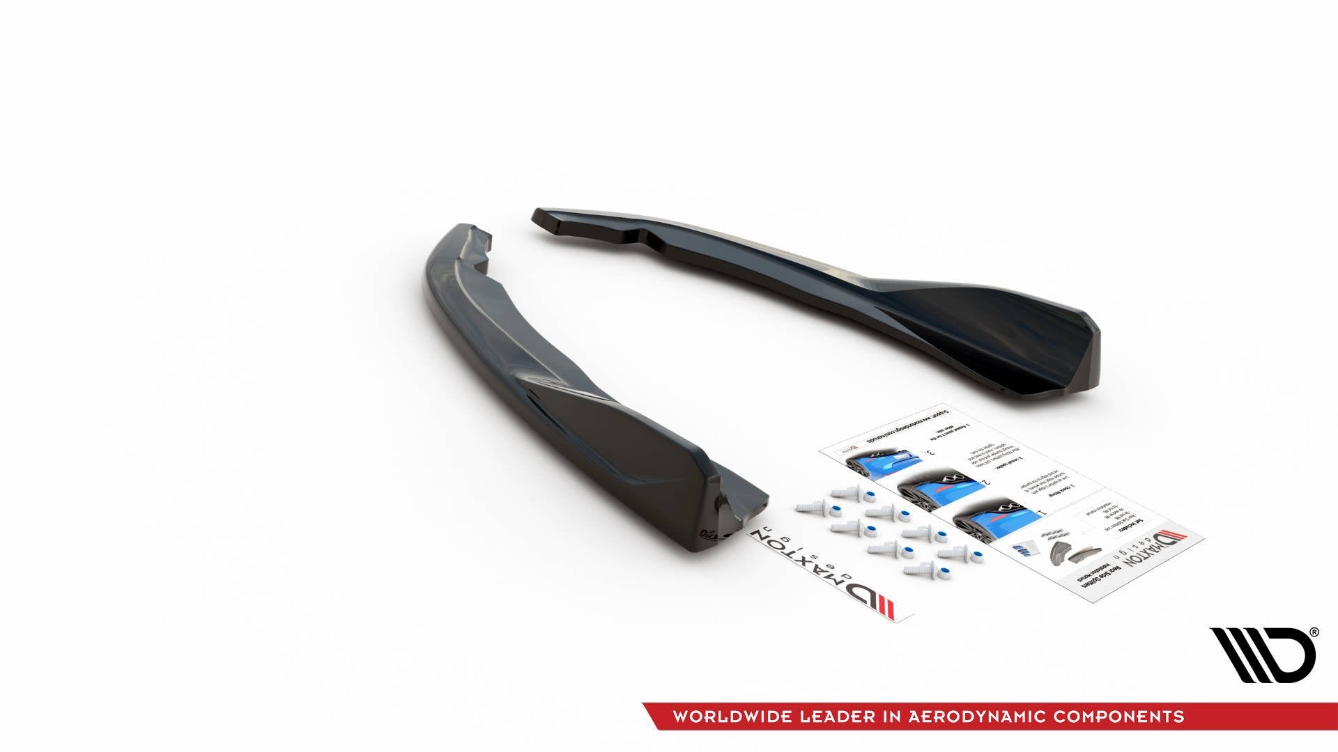 Maxton Design Heck Ansatz Flaps Diffusor V.2 passend für BMW 4er M-Paket G22 / G23 / G22 Facelift / G23 Facelift schwarz Hochglanz