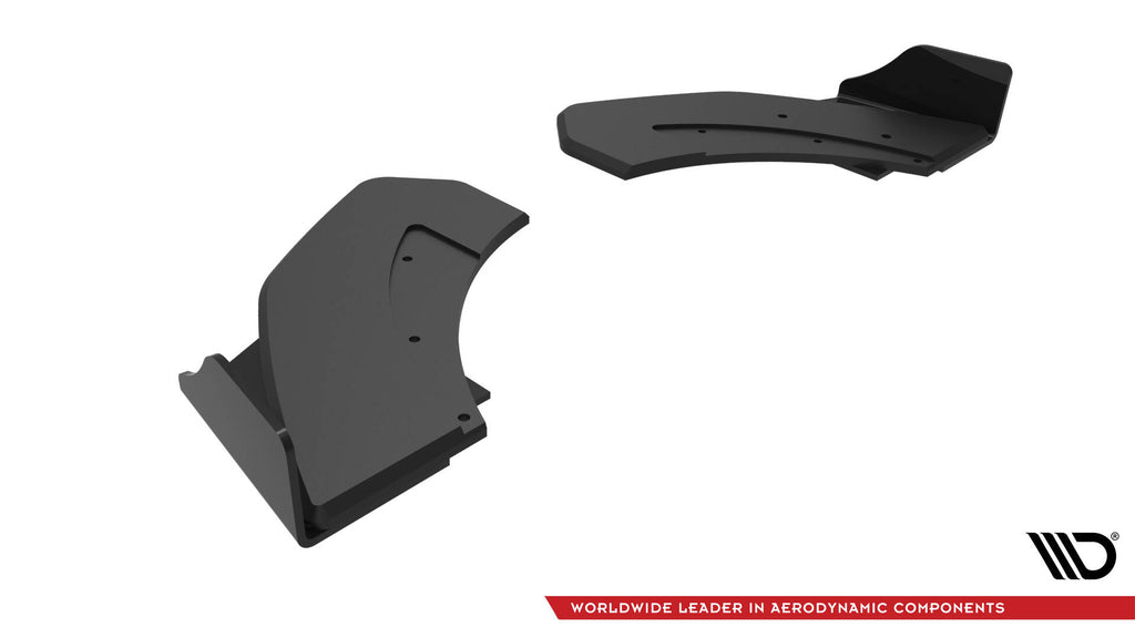 Maxton Design Street Pro Heck Ansatz Flaps Diffusor + Flaps passend für Hyundai Veloster N Mk2 schwarz Hochglanz