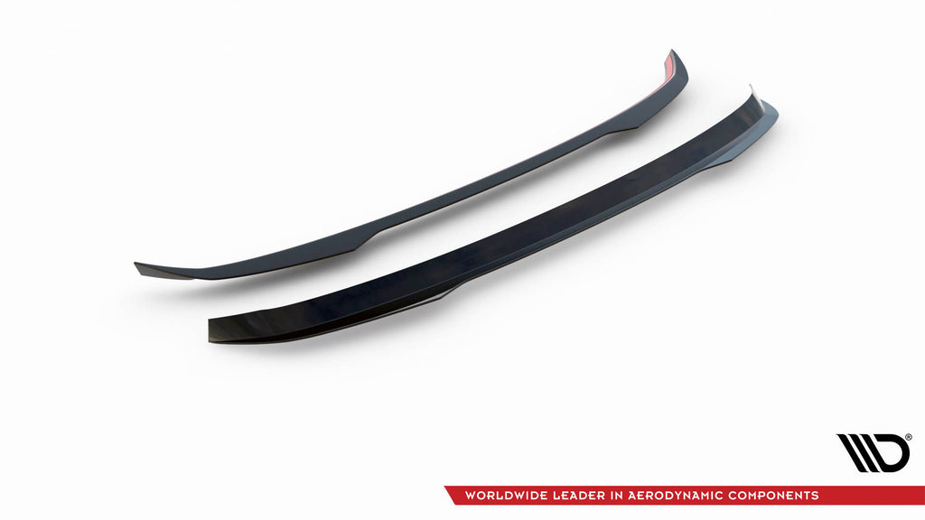 Maxton Design Spoiler CAP V.2 passend für BMW 1er E81 Facelift schwarz Hochglanz