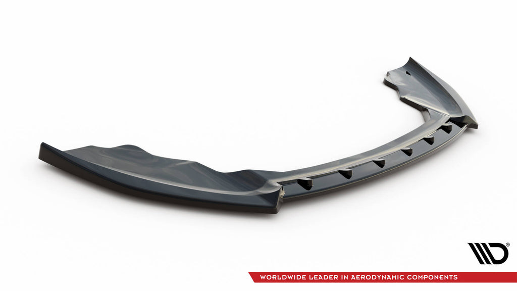 Maxton Design Street+ Spoilerlippe Front Ansatz V.4 passend für Ford Fiesta ST Mk7 Facelift schwarz Hochglanz