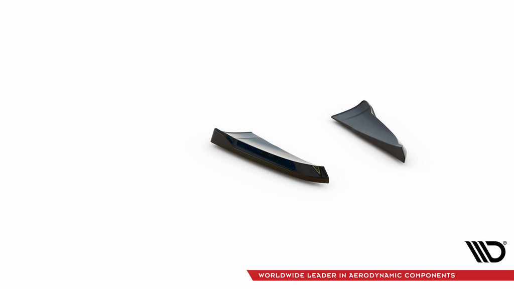 Maxton Design Heck Ansatz Flaps Diffusor passend für Porsche Cayenne Turbo / Standard Mk2 schwarz Hochglanz