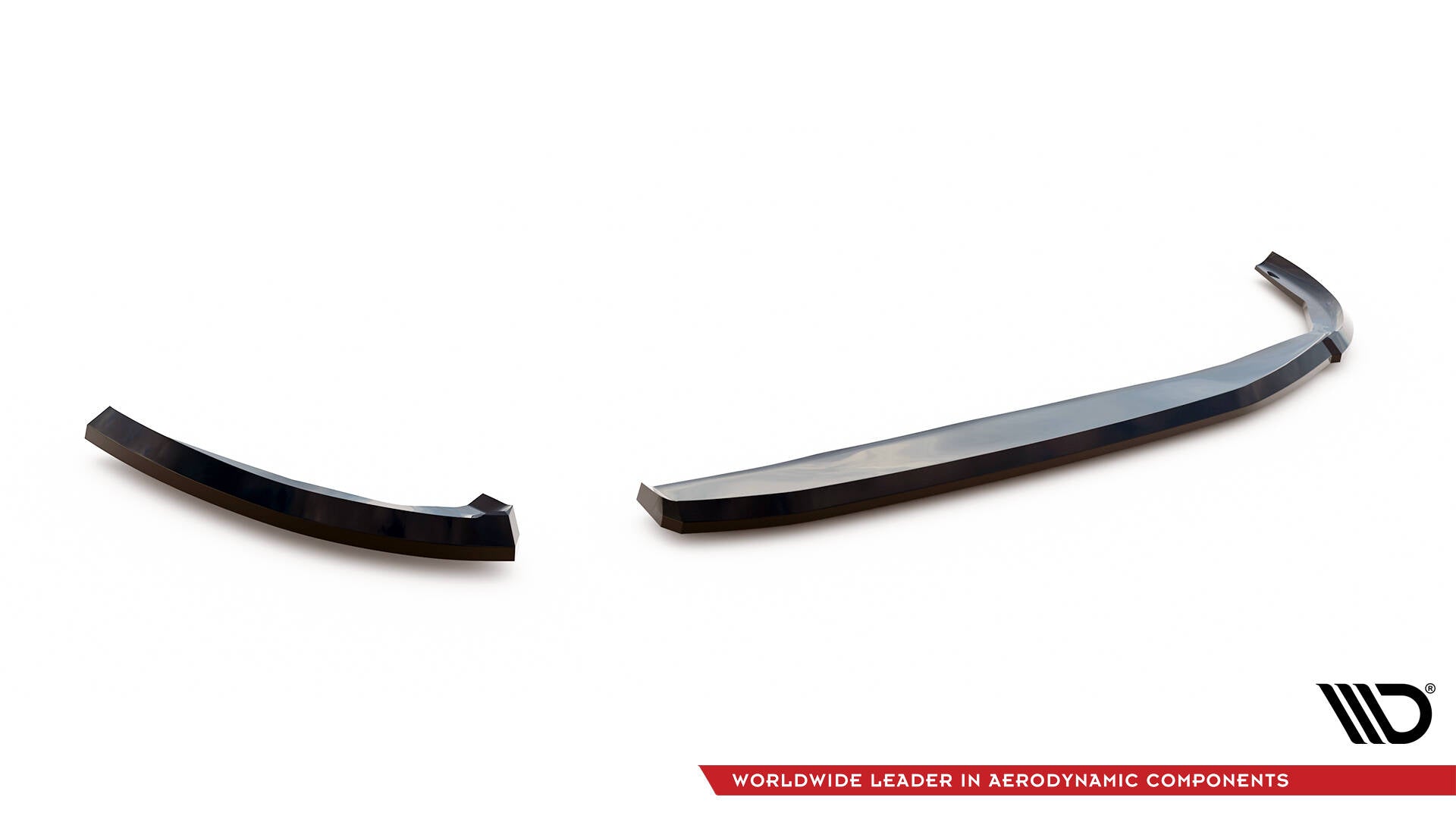 Maxton Design Heck Ansatz Flaps Diffusor passend für BMW 1er F40 schwarz Hochglanz