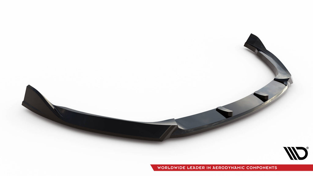 Maxton Design Street+ Spoilerlippe Front Ansatz passend für V.1 Opel Astra L (MK6) schwarz Hochglanz