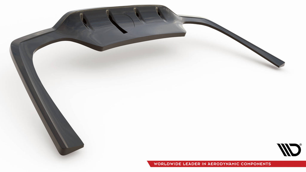 Maxton Design Street+ Mittlerer Diffusor RACE passend für Mercedes-Benz C AMG-Line W206 schwarz Hochglanz