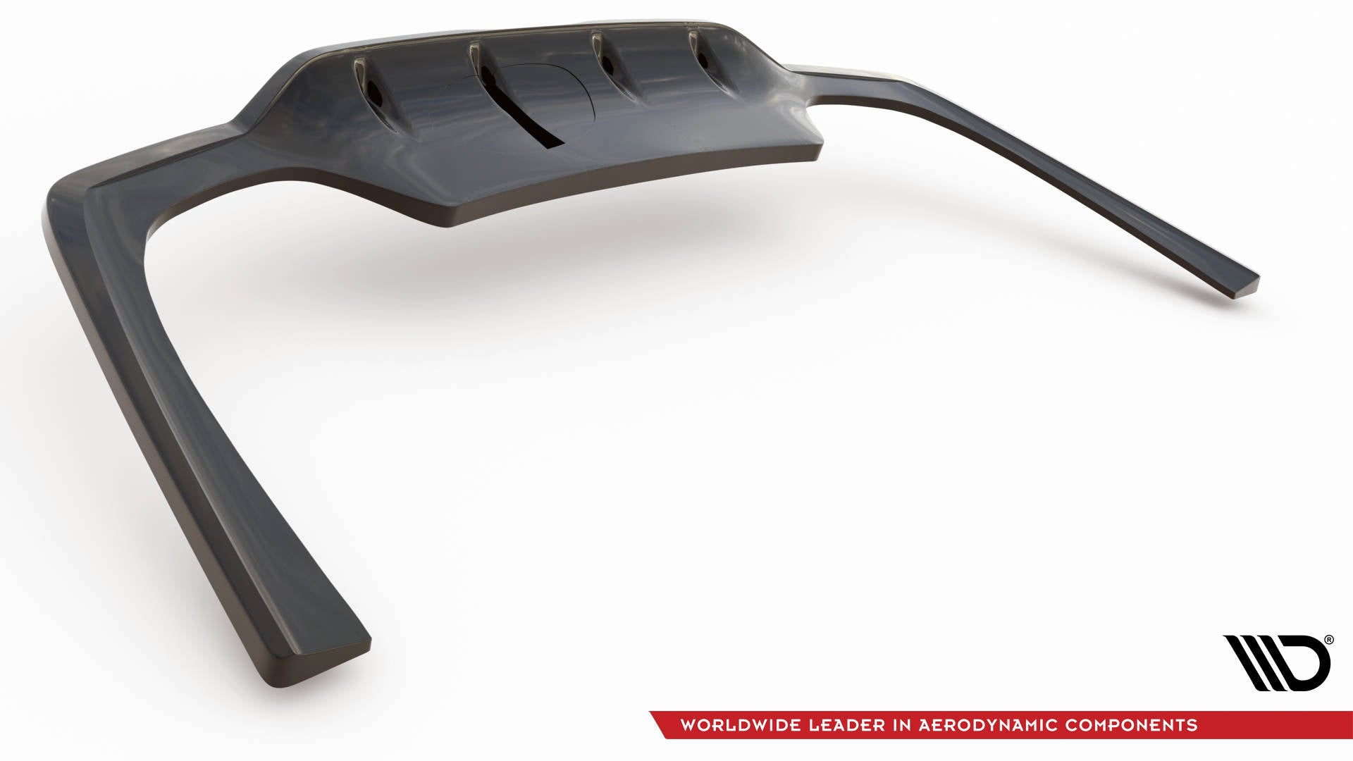 Maxton Design Street+ Mittlerer Diffusor RACE passend für Mercedes-Benz C AMG-Line W206 schwarz Hochglanz
