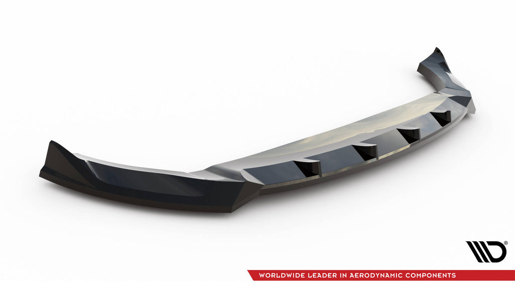 Maxton Design Street+ Spoilerlippe Front Ansatz passend für Land Rover Range Rover Velar R-Dynamic Mk1 schwarz Hochglanz