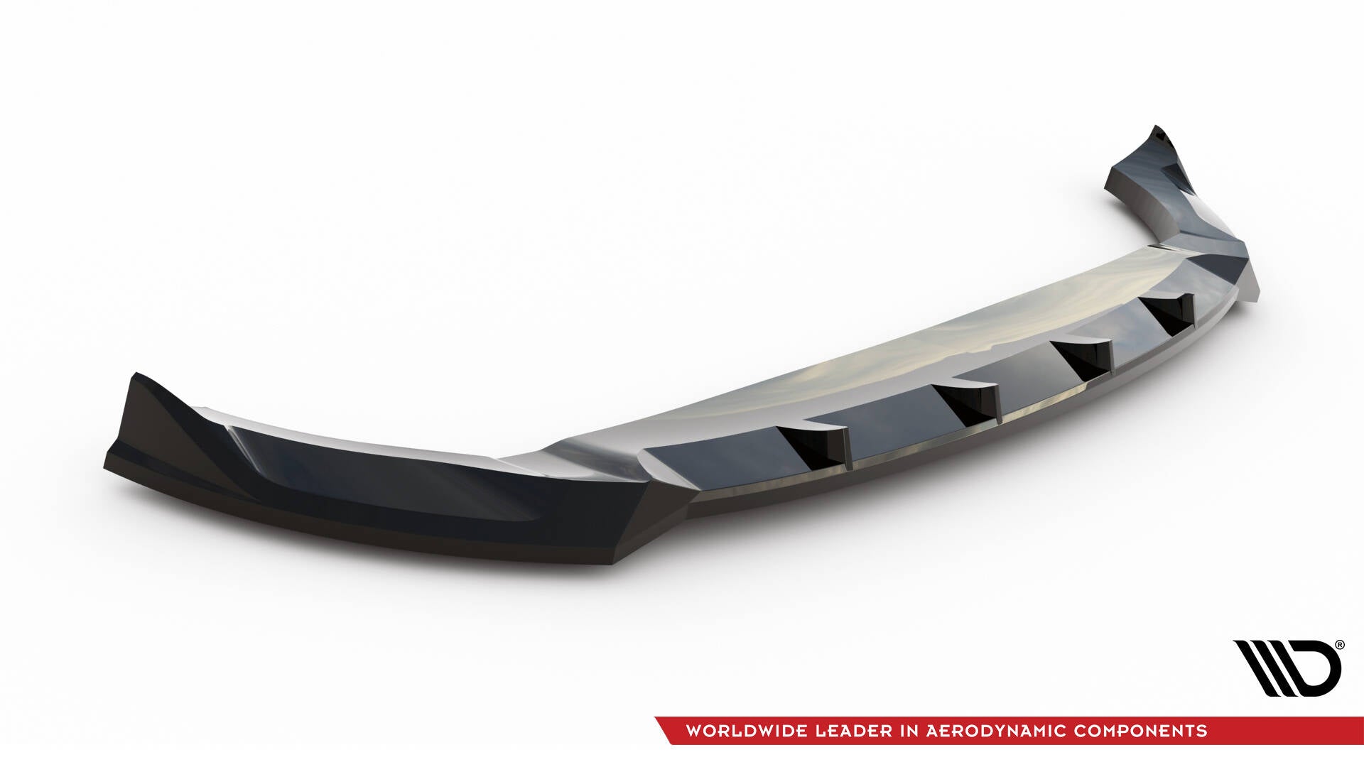 Maxton Design Street+ Spoilerlippe Front Ansatz passend für Land Rover Range Rover Velar R-Dynamic Mk1 schwarz Hochglanz