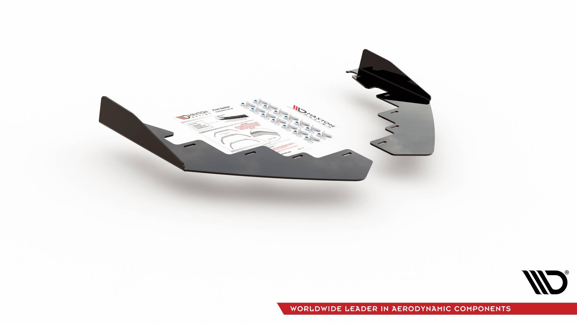Maxton Design Flaps VW Polo GTI Mk6 schwarz Hochglanz für Volkswagen Polo Mk6