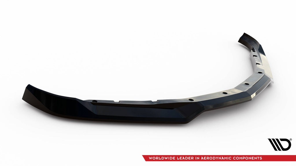 Maxton Design Street+ Spoilerlippe Front Ansatz V.1 passend für Chevrolet Camaro SS Mk6 Facelift schwarz Hochglanz