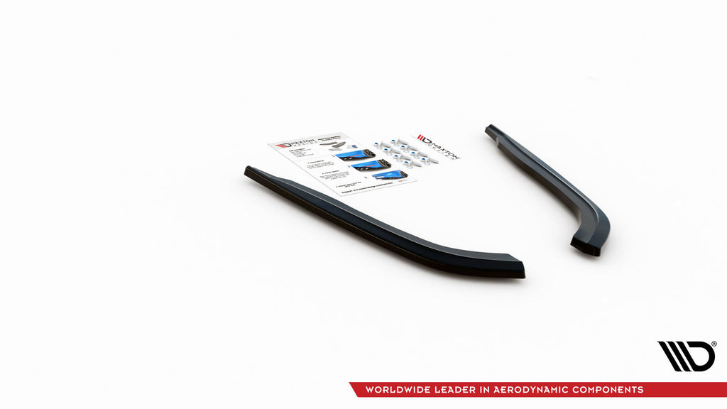 Maxton Design Heck Ansatz Flaps Diffusor passend für BMW 5er G30 / G31 schwarz Hochglanz