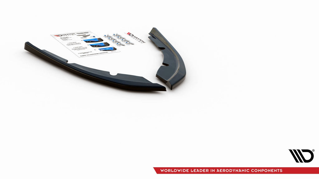 Maxton Design Heck Ansatz Flaps Diffusor passend für Peugeot 308 SW Mk2 schwarz Hochglanz
