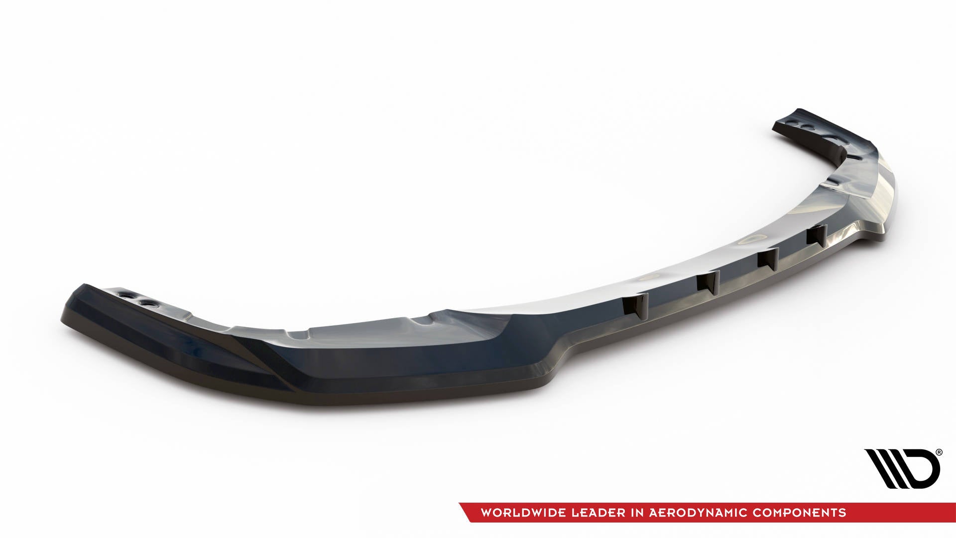 Maxton Design Street+ Spoilerlippe Front Ansatz V.1 passend für BMW X6 M F96 schwarz Hochglanz
