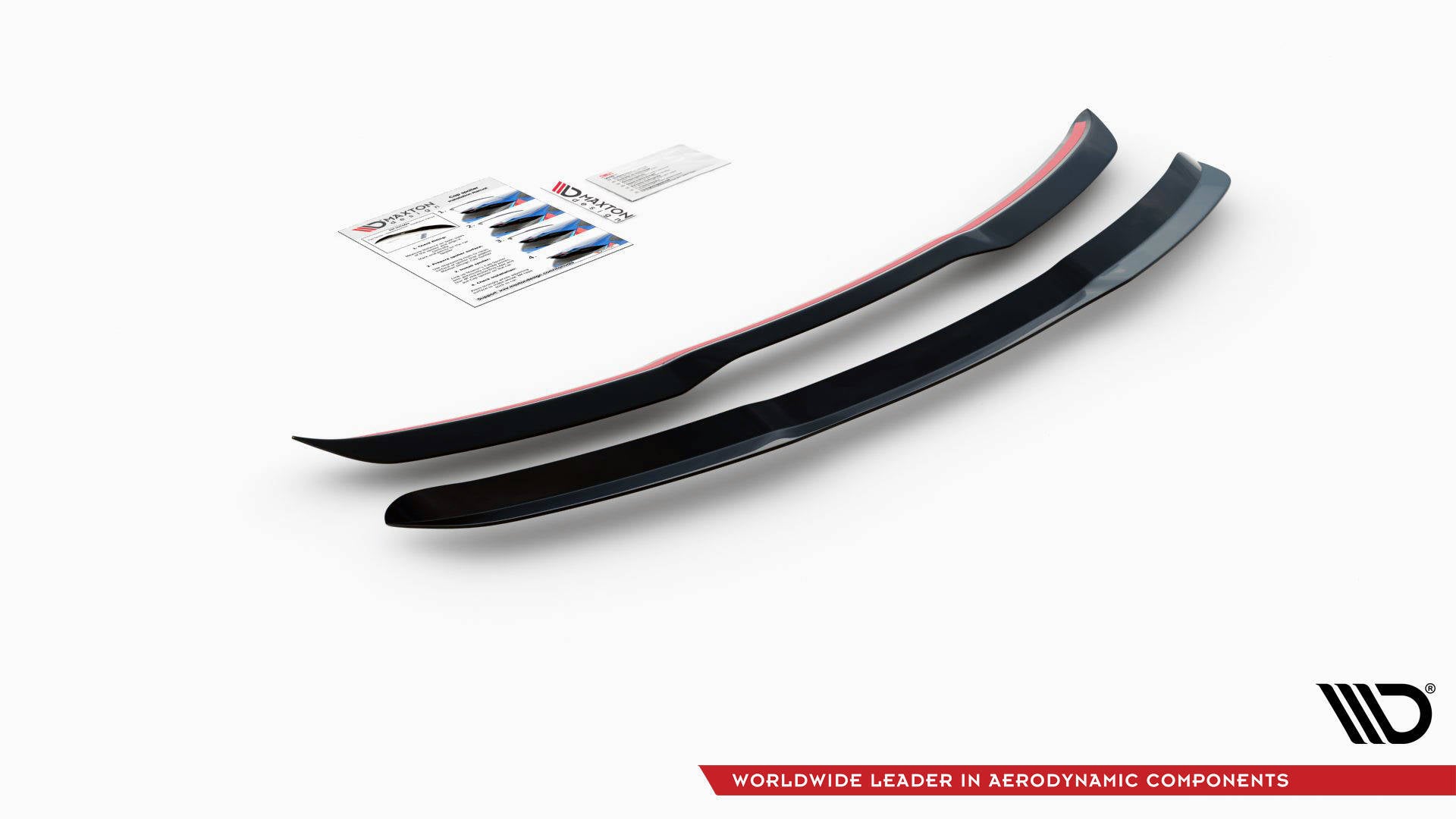 Maxton Design Spoiler CAP passend für Mercedes-Benz A W176 schwarz Hochglanz