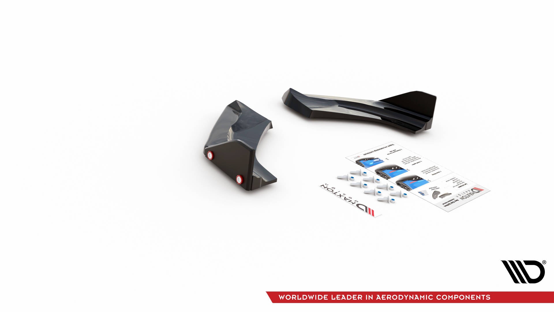 Maxton Design Heck Ansatz Flaps Diffusor V.1 + Flaps passend für Hyundai I30 N Hatchback Mk3 Facelift
