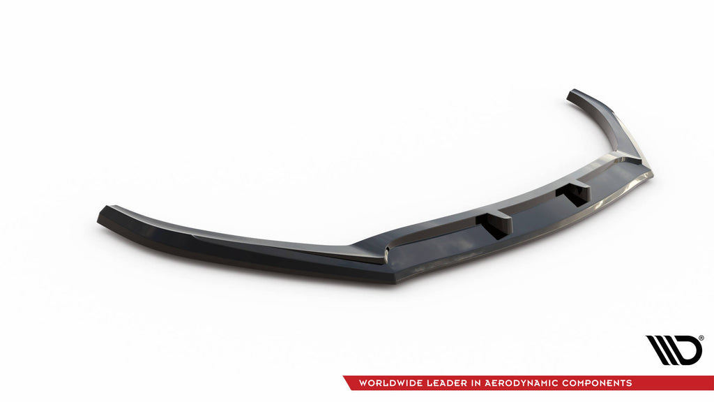 Maxton Design Street+ Spoilerlippe Front Ansatz V.1 passend für Hyundai I20 Mk2 Facelift schwarz Hochglanz