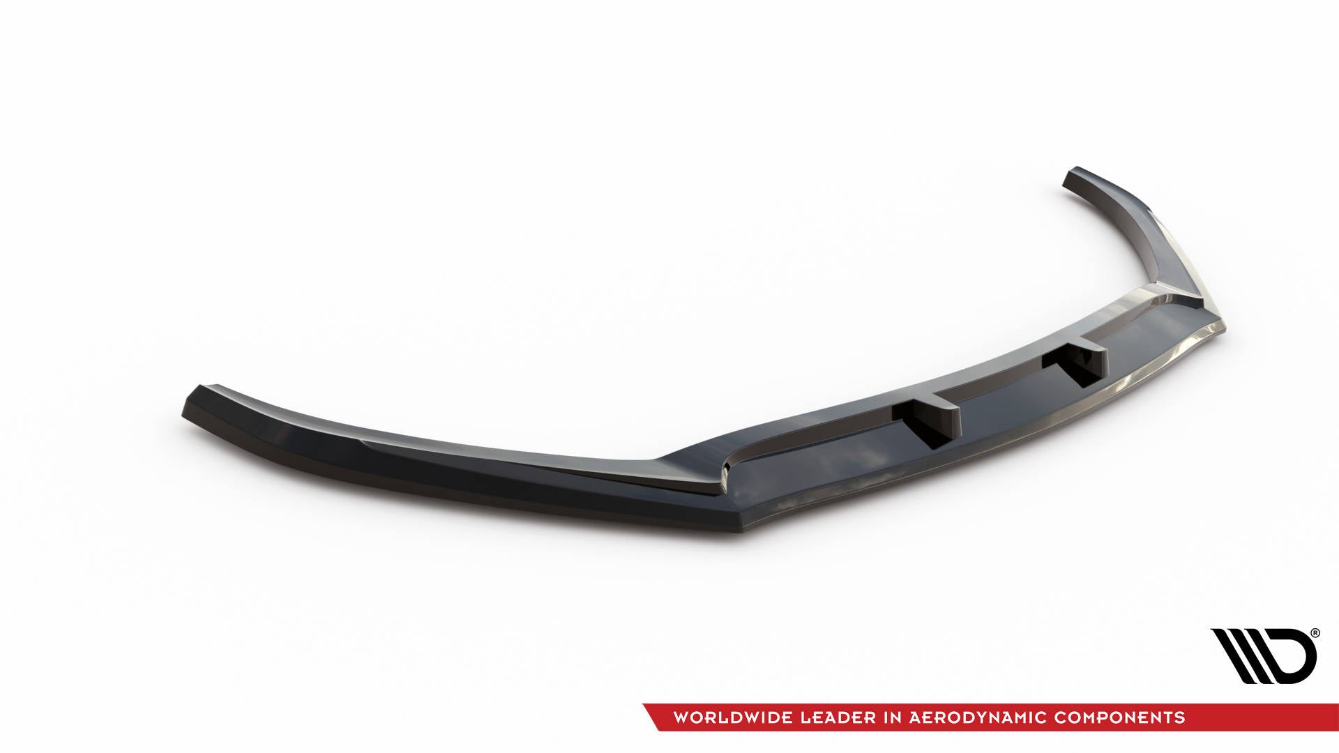 Maxton Design Street+ Spoilerlippe Front Ansatz V.1 passend für Hyundai I20 Mk2 Facelift schwarz Hochglanz