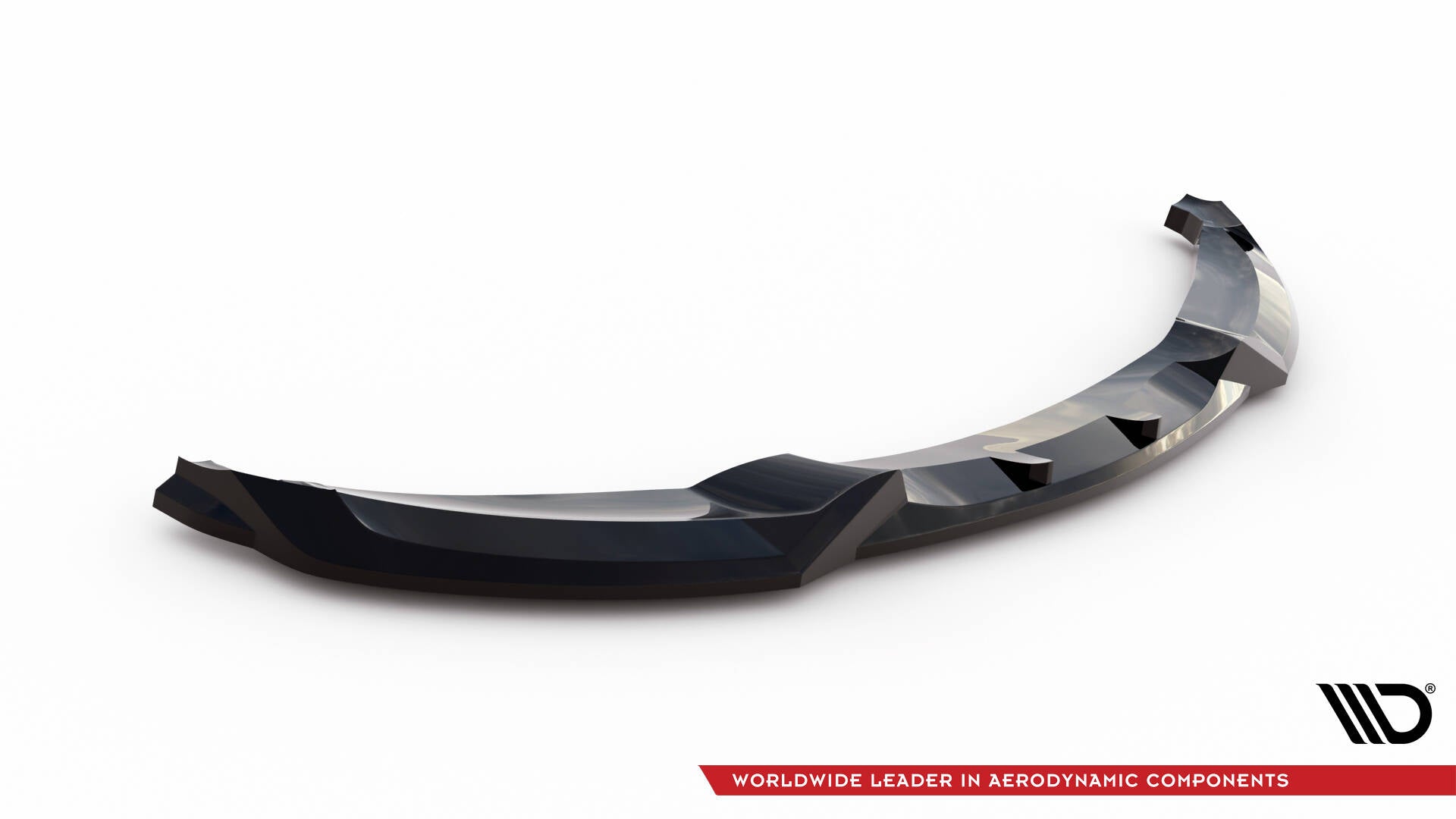 Maxton Design Street+ Spoilerlippe Front Ansatz V.1 passend für BMW 1er M-Paket E82 schwarz Hochglanz