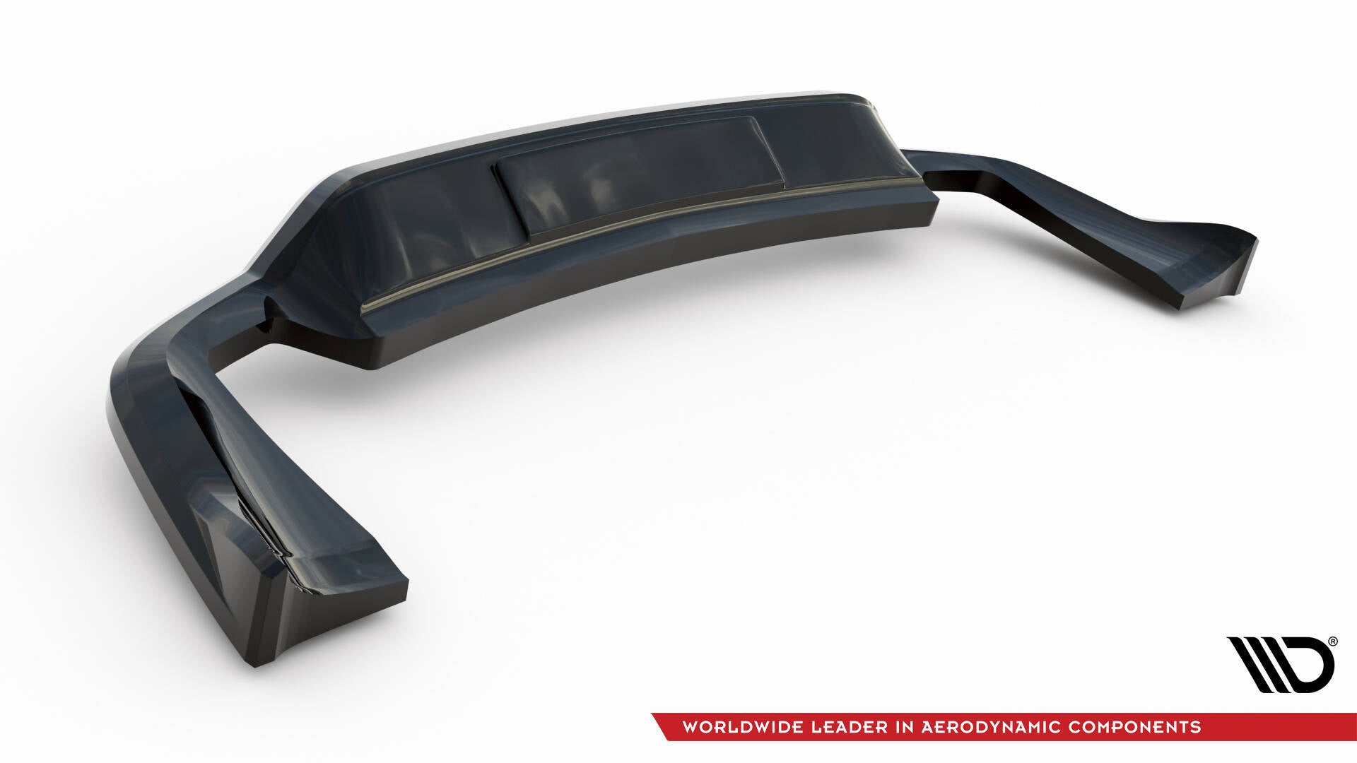 Maxton Design Street+ Mittlerer Diffusor RACE passend für Porsche Cayenne Mk2 Facelift schwarz Hochglanz