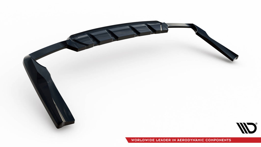 Maxton Design Street+ Mittlerer Diffusor RACE V.2 passend für Mercedes-AMG GLC 63 SUV X253 schwarz Hochglanz