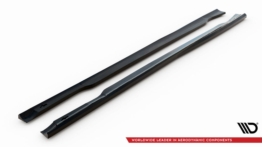 Maxton Design Street+ Seitenschweller Leisten passend für Ford Mondeo ST-Line Limousine Mk4 Facelift schwarz Hochglanz
