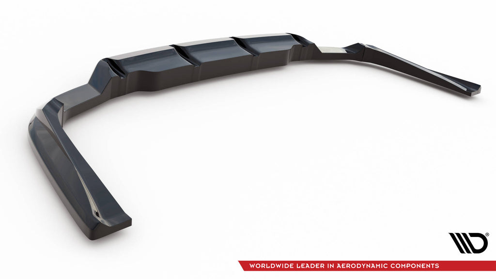 Maxton Design Street+ Mittlerer Diffusor RACE passend für Audi RS6 Avant C6 schwarz Hochglanz