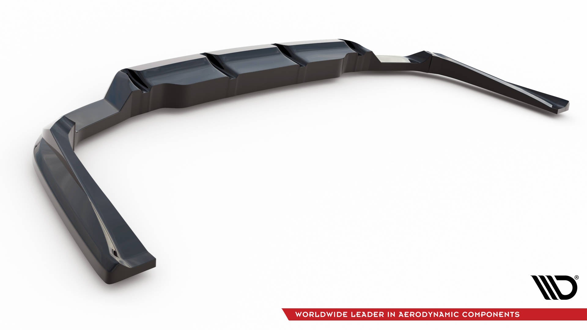 Maxton Design Street+ Mittlerer Diffusor RACE passend für Audi RS6 Avant C6 schwarz Hochglanz