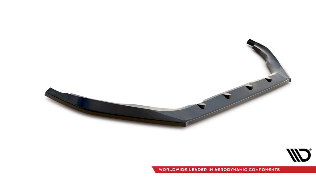 Maxton Design Street+ Spoilerlippe Front Ansatz V.1 passend für Peugeot 208 GTi Mk1 schwarz Hochglanz