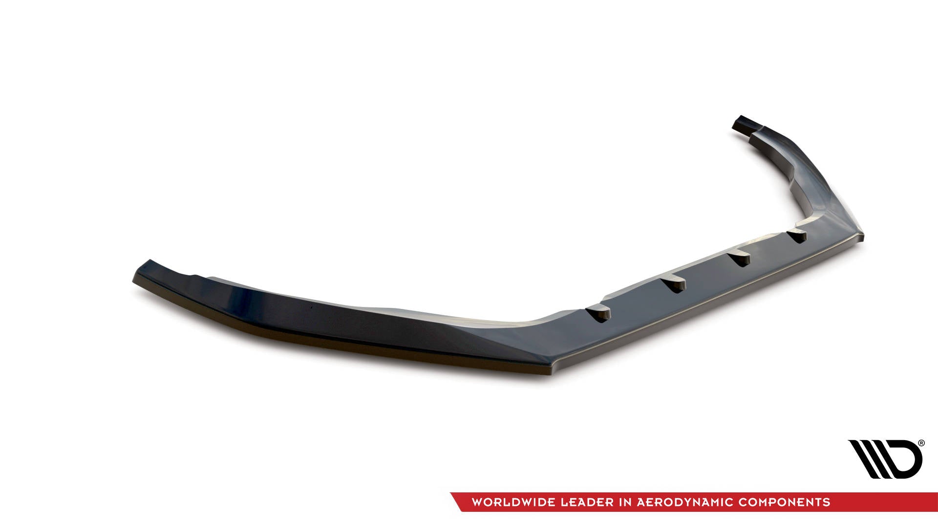 Maxton Design Street+ Spoilerlippe Front Ansatz V.1 passend für Peugeot 208 GTi Mk1 schwarz Hochglanz