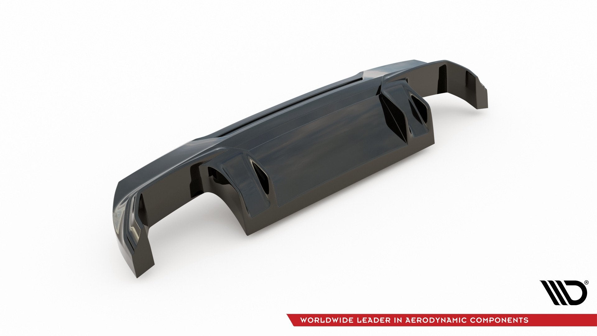 Maxton Design Diffusor Heck Ansatz V.2 passend für BMW 1er M-Paket/ M135i / 128ti F40 schwarz Hochglanz