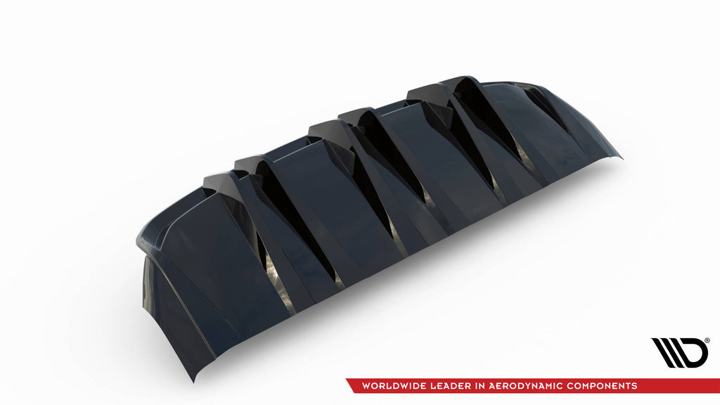 Maxton Design Diffusor Heck Ansatz passend für Audi e-Tron GT / RS GT Mk1 schwarz Hochglanz