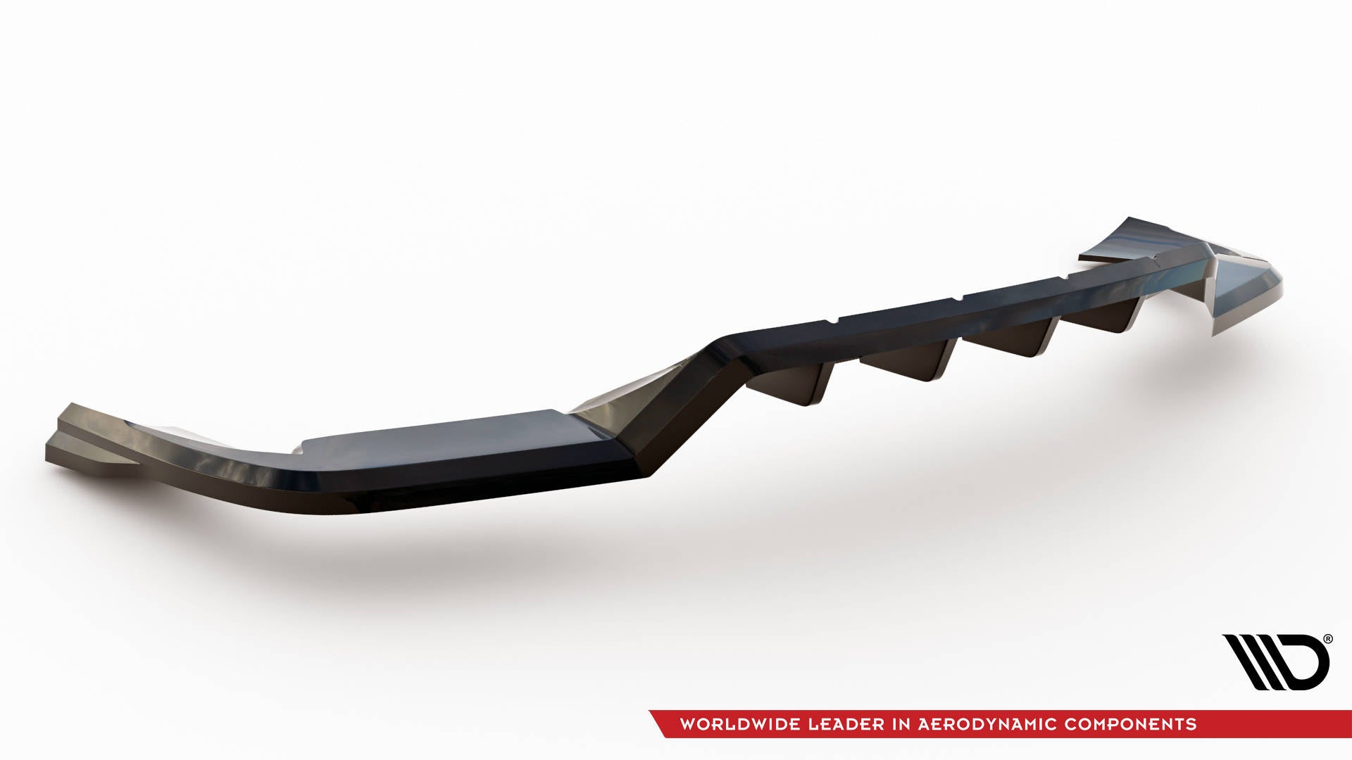 Maxton Design Street+ Mittlerer Diffusor RACE passend für Porsche Cayenne Sport Design SUV / Coupe Mk3 schwarz Hochglanz