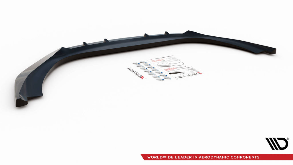 Maxton Design Street+ Spoilerlippe Front Ansatz V.2 passend für Maserati Ghibli Mk3 schwarz Hochglanz