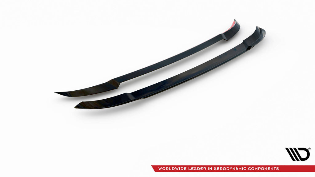 Maxton Design Spoiler CAP passend für Skoda Karoq Sportline Mk1 Facelift schwarz Hochglanz