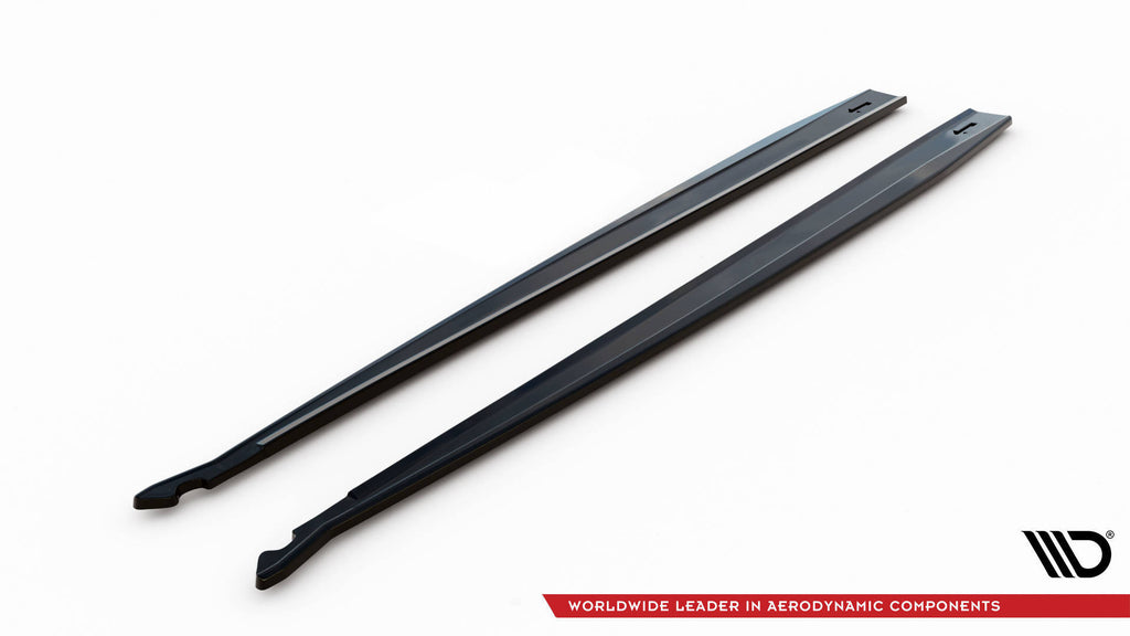 Maxton Design Street+ Seitenschweller Leisten passend für V.1 passend für Toyota Supra Mk5 schwarz Hochglanz