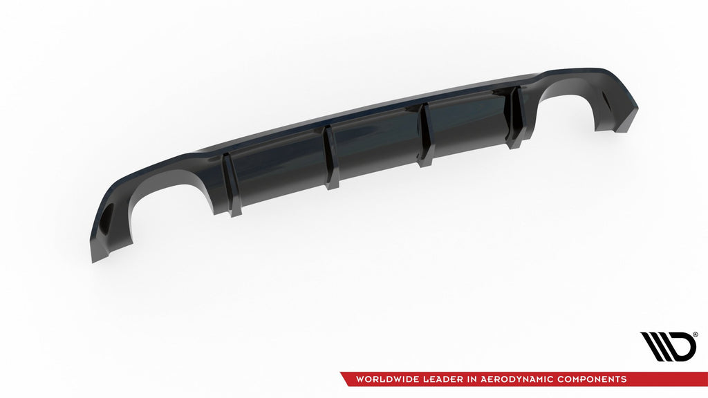 Maxton Design Diffusor Heck Ansatz passend für Seat Leon III Cupra schwarz Hochglanz