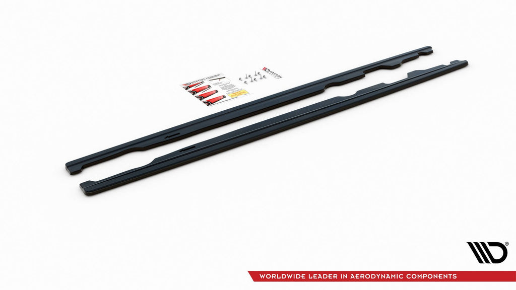 Maxton Design Street+ Seitenschweller Leisten passend für Mini Cooper S John Cooper Works F56 schwarz Hochglanz