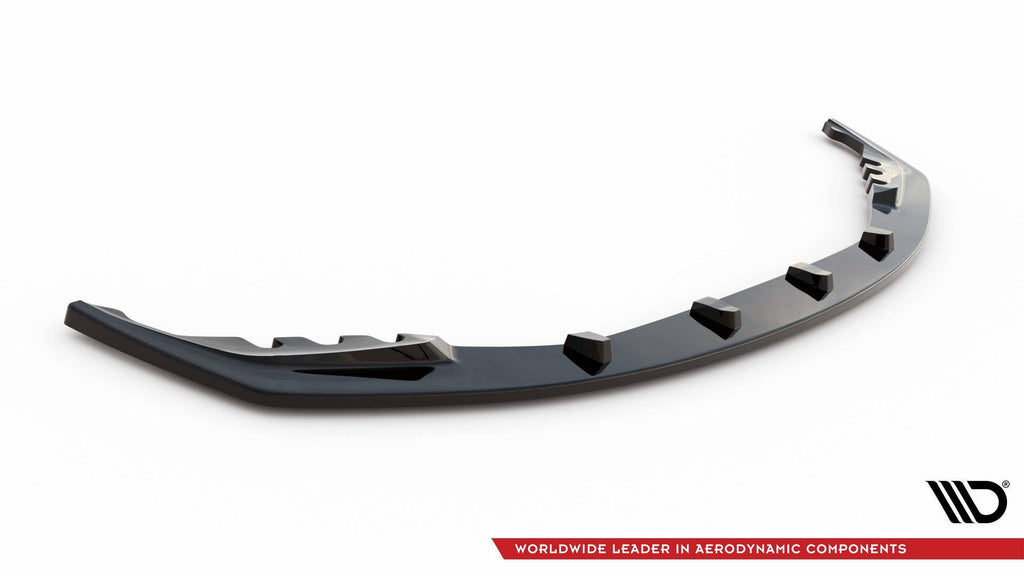 Maxton Design Street+ Spoilerlippe Front Ansatz V.1 passend für BMW M3 Limousine / Touring G80 / G81 schwarz Hochglanz