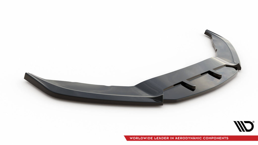 Maxton Design Street+ Spoilerlippe Front Ansatz V.3 passend für VW Scirocco R Mk3 schwarz Hochglanz