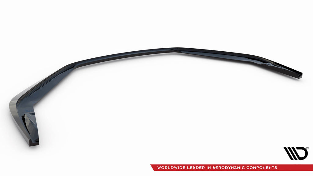 Maxton Design Street+ Spoilerlippe Front Ansatz passend für Porsche 718 Cayman GT4 RS 982c schwarz Hochglanz